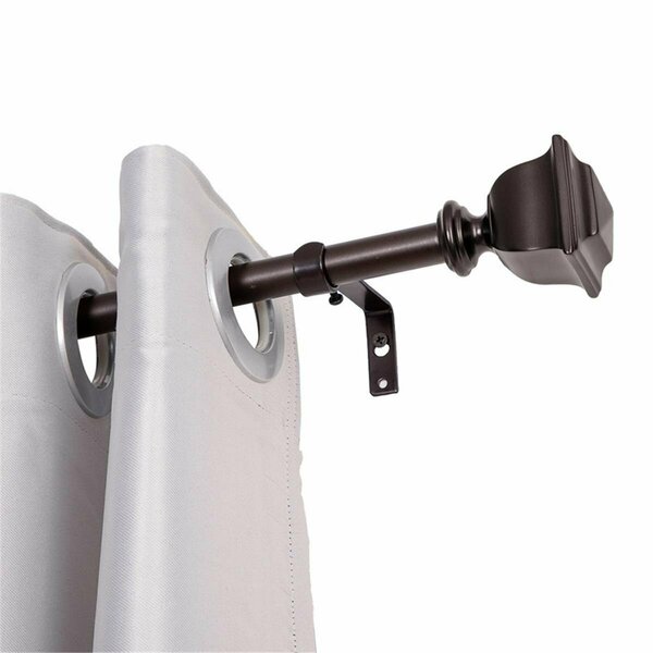 Escenografia 0.75 in. Curtain Rod for 28-48 in. Windows, Oil Rubbed Bronze ES3252067